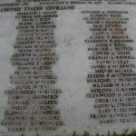 Wake civilian names (2 of 3) on mass grave at Punchbowl