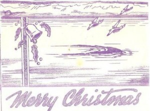 1941 Wake Christmas card, courtesy Don Morgan