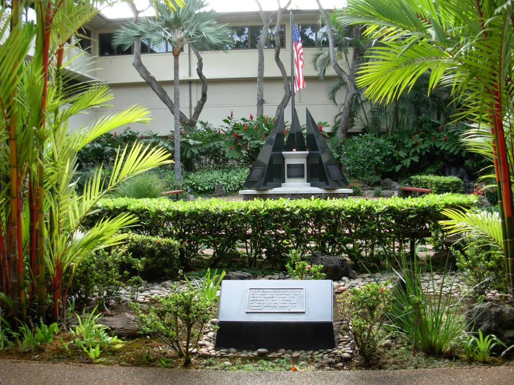 Pacaf Building Courtyard of Heroes, PACAF HQ | Bonita Gilbert
